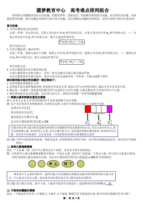 排列组合20种解法策略