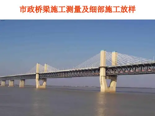 市政桥梁施工测量及细部施工放样培训课件