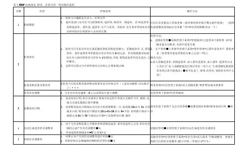 易飞ERP月底成本财务一体化操作流程
