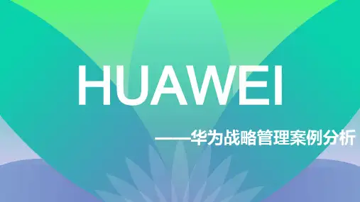 华为战略管理案例分析ppt课件