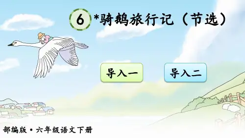 部编版六年级语文下册第6课《骑鹅旅行记》优质课件(共54张PPT)