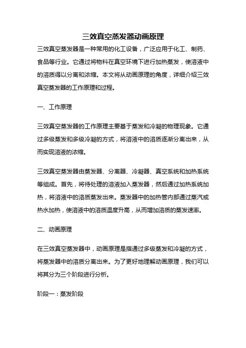 三效真空蒸发器动画原理