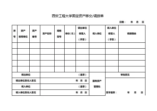 固定资产移交调拨单 (1)