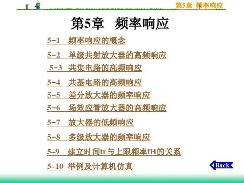 模拟电子技术基础 第五章  频率响应PPT课件
