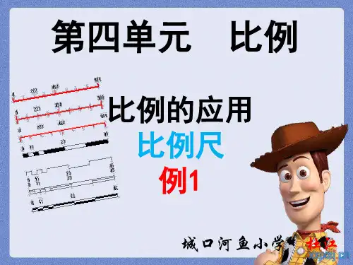 人教版六年级下册数学比例—比例的应用比例尺例1精品PPT课件