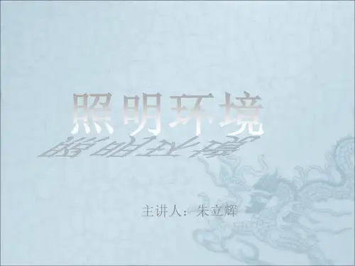 《照明环境》PPT课件