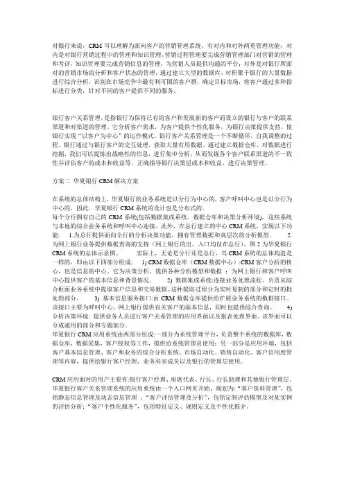 银行CRM
