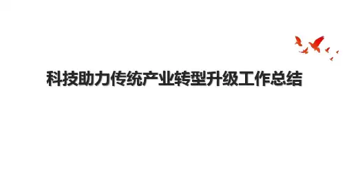 科技助力传统产业转型升级工作总结