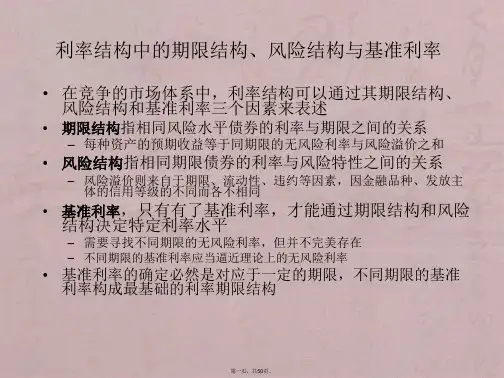 第五章利率期限结构第一部分201604