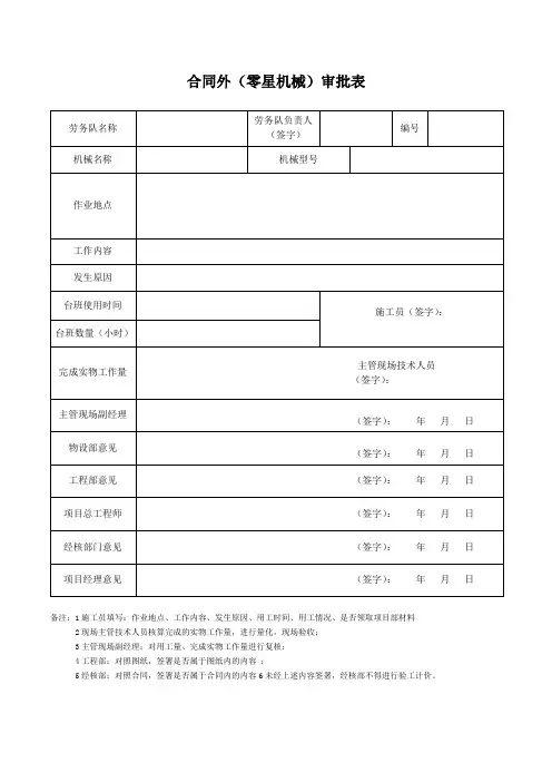 合同外(零星点工)审批表(1)