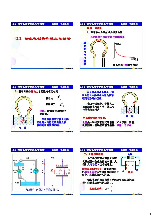 大学物理之动生电动势和感生电动势