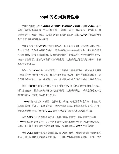 copd的名词解释医学