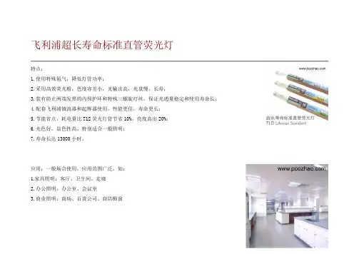 飞利浦荧光灯管参数表