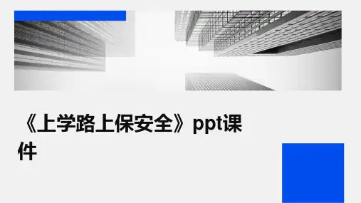 《上学路上保安全》课件