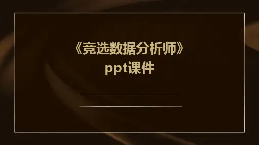 《竞选数据分析师》课件