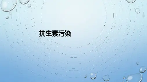 抗生素污染ppt课件