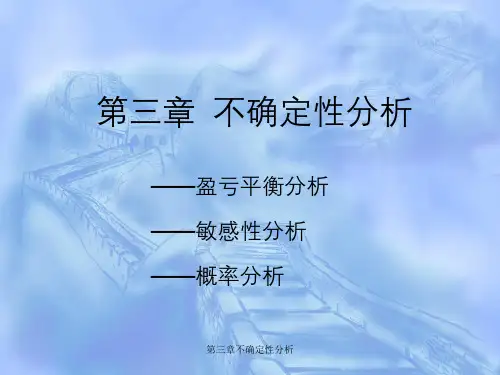 第三章不确定性分析