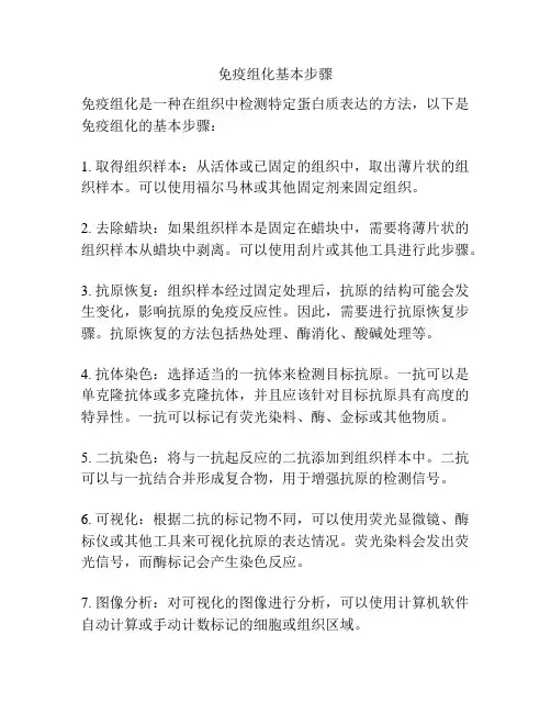 免疫组化基本步骤