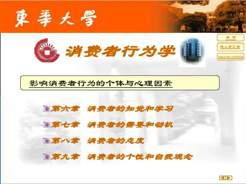 消费者的知觉和学习