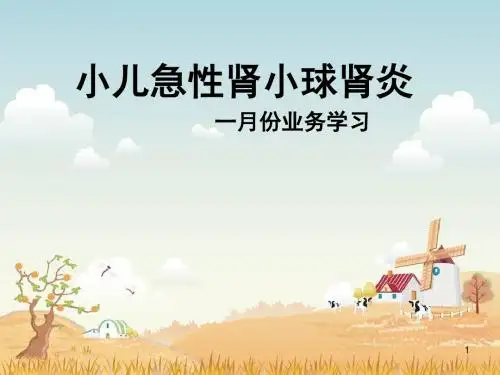 小儿急性肾小球肾炎PPT演示课件
