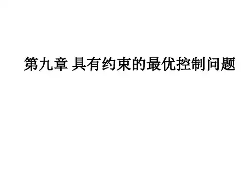 第十章_具有约束的最优控制问题
