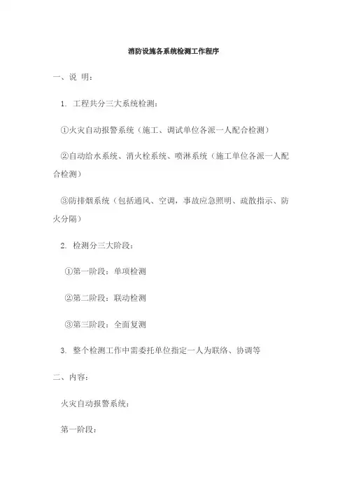 消防工程检测作业程序