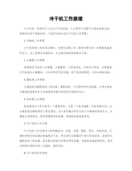 冷干机工作原理