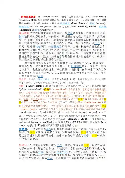 纳米压痕技巧[精华]