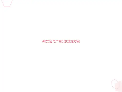 AB实验与广告投放优化方案- 技术团队