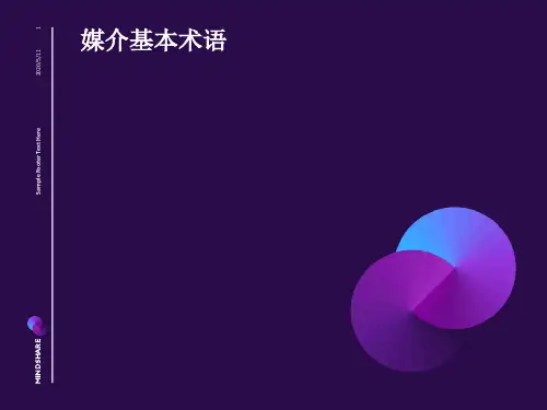 策划时最常应用的媒介术语