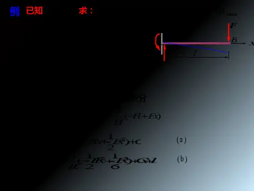 材料力学第六章 弯曲变形PPT课件