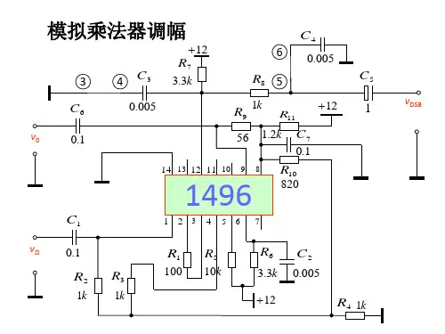模拟乘法器调幅