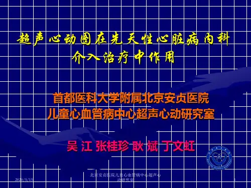 超声心动图在先天心脏病内科介入治疗中作用吴江2010安贞