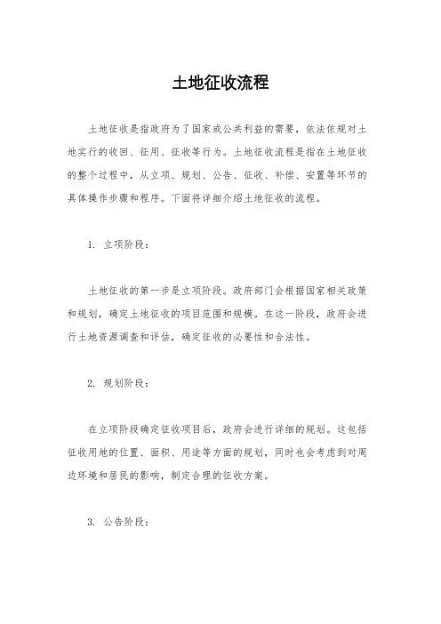 土地征收流程