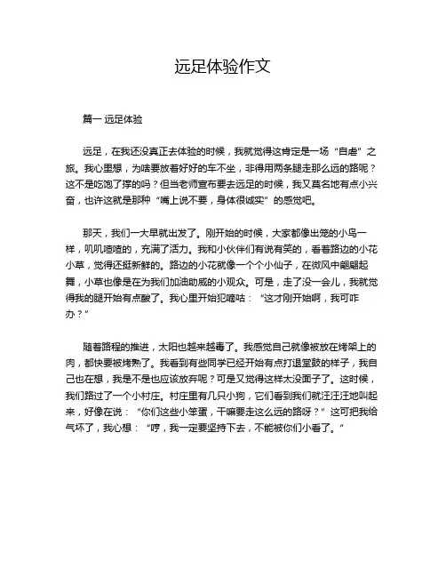 远足体验作文