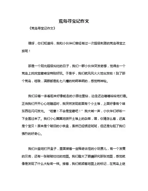 荒岛寻宝记作文