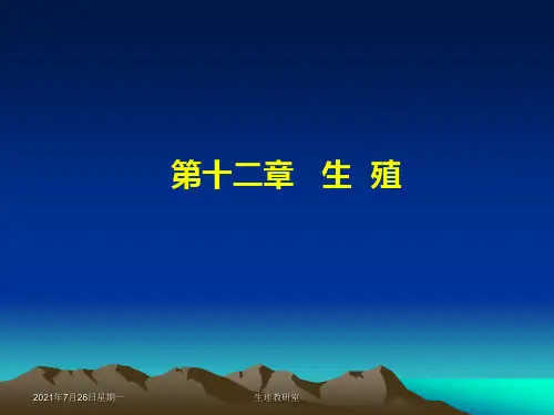 生理学：第十二章生殖