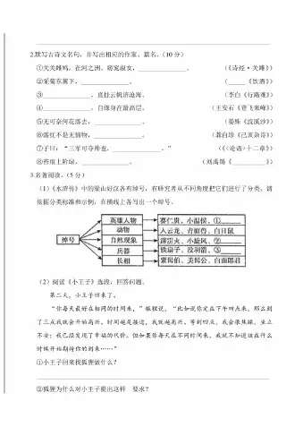 2019年江苏省苏州市中考语文试卷含答案