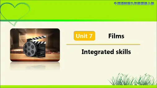 译林版九年级英语上册Unit 7 Integrated skills 示范公开课教学课件
