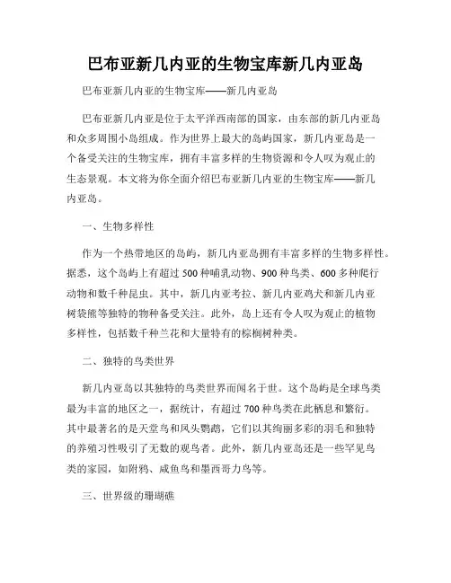 巴布亚新几内亚的生物宝库新几内亚岛