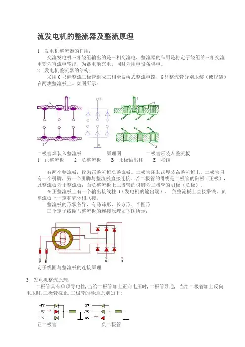 流发电机的整流器及整流原理