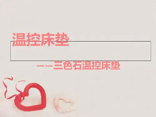 三色石温控床垫78033-文档资料