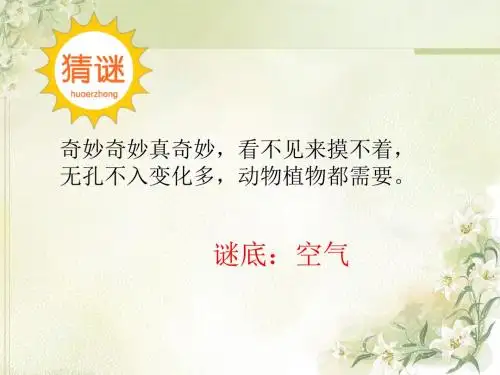《空气的性质》ppt课件