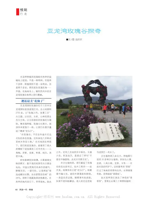 亚龙湾玫瑰谷探奇