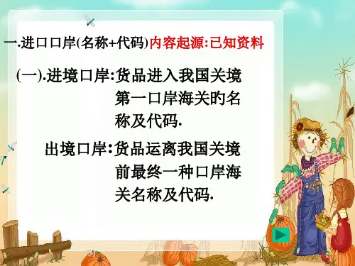 报关单填制技巧-PPT