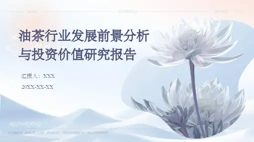 油茶行业发展前景分析与投资价值研究报告