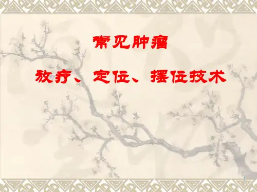 常见肿瘤的放疗定位摆位技术讲义ppt课件