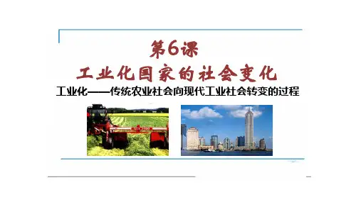 工业化国家的社会变化  课件  2022-2023学年部编九年级历史下册