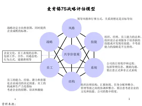 麦肯锡7s模型运用ppt课件