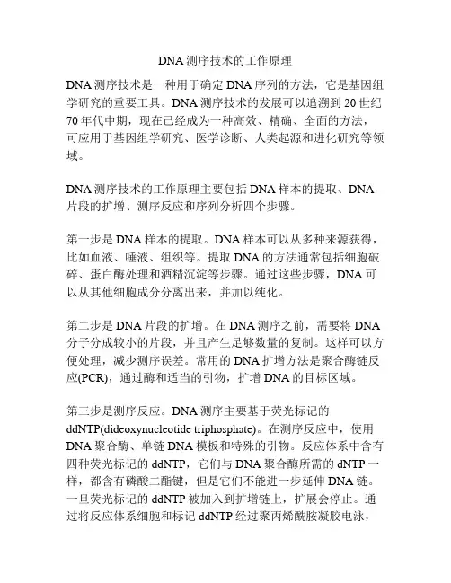 DNA测序技术的工作原理